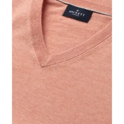 Jersey de hombre de cuello pico algodón cashmere