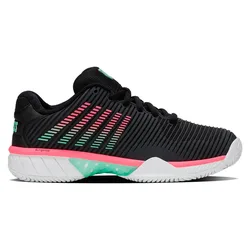 Hypercourt Express 2 Hb Clay Shoes Black/White/Neon Mint UK 4.5