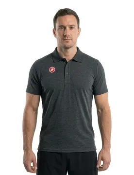 Polo A Maniche Corte Race Day Grey Melange