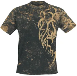 T-Shirt - Marble Tattoo - S bis 3XL - für Männer - Größe 3XL - schwarz - Männer - male