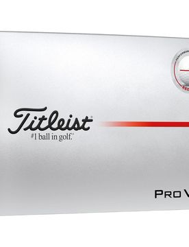 Golfbälle Pro V1x Performance Align 2025 - 12er Pack, weiss/rot