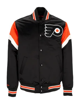 Giubbotto Bomber Uomo Nhl Heavyweight Satin Jacket Phifly Original Team Colors - Mitchell & Ness - FashionsVida