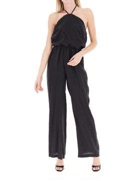Jumpsuit con drappeggio NERO S