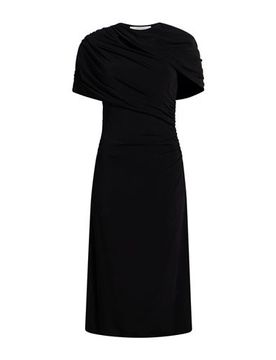 Vestido midi Mujer Negro 38 Mujer