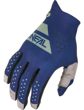 Guanti Moto Cross Enduro O'NEAL PIN IT SLIP ON Blu Verde taglia M