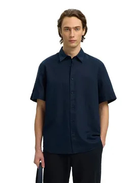 Chemise à Manches Courtes Regclaus Clay Linen Sky Captain S