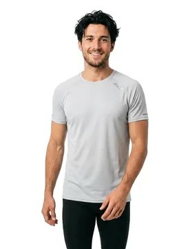 Aero Mesh Short Sleeve T-shirt White / Silver Reflective L Men - 2XU - FashionsVida