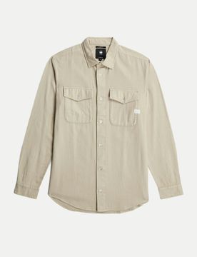 Slim-Fit Hemd Marine Beige L
