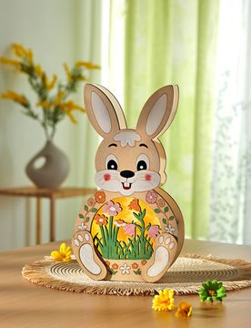 LED-Deko "Hase" mit 3D-Optik Eldo