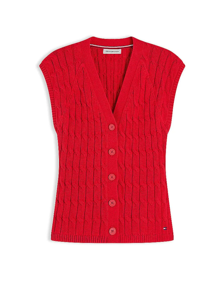 Gilet rot XL damen - Tommy hilfiger - FashionsVida