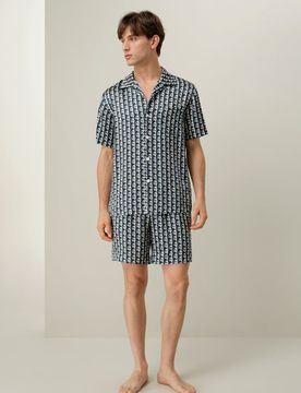 Pyjama Manches Courtes Pure Soie Xxl