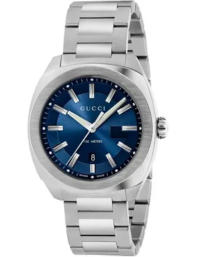 Montre Ya142303 41mm 10atm Quartz Analogical Grey / Blue / Sapphire One Size - Gucci - FashionsVida
