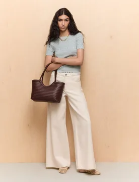 Jersey de mujer manga corta calados - Easy Wear - FashionsVida