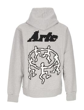 Felpa Leggera Cappuccio Uomo Pixel Dancers Hoodie Grey
