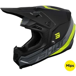 Casco Moto Cross Enduro CORE CUSTOM Giallo Nero Opaco taglia 2XL