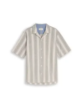 XXL comfort striped shirt male