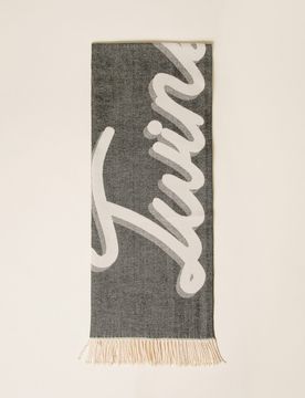 Écharpe en drap jacquard avec logo