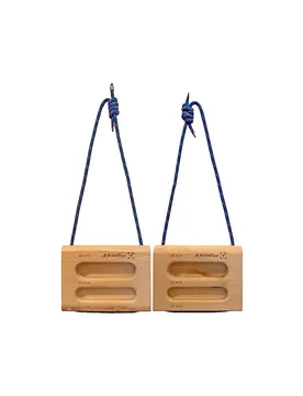 Trainingsgerät Wood Rock Rings II braun B - Metolius - FashionsVida