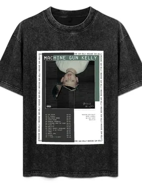 Child Gun Black And White T-Shirt Vintage Print Crew Neck Tee - Aliexpress - FashionsVida