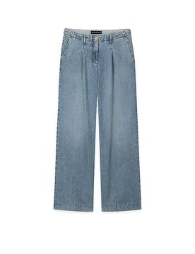 Jeans de pierna ancha azul claro 40