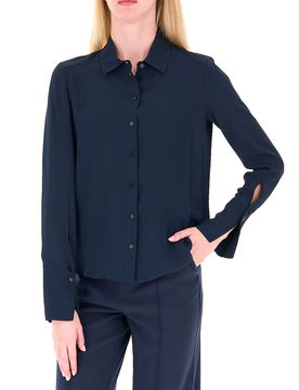 Camicia in viscosa BLU NOTTE 40
