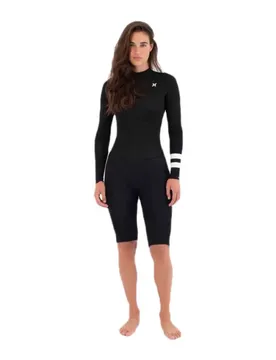 Shorty à Manches Longues Avec Fermeture éclair Au Dos Air 2 Mm Black 6