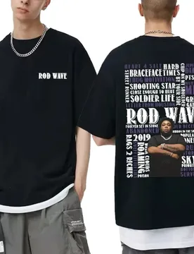 Best Famous Rapper Rod Wave T Shirts Men Women Fashion Hip Hop Oversized Short Sleeve Tshirt Men's Vintage T-shirts Streetwear - Aliexpress - FashionsVida