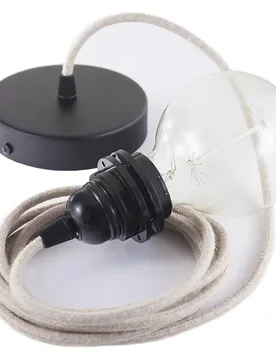 Cables Lampe Suspendue Pendel Pour Abat-jour Rd61 Lozenge 50 Cm Ancient Pink / Black One Size - Creative - FashionsVida