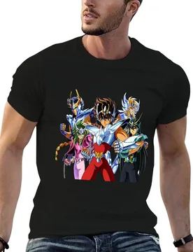 LOS CABALLEROS DEL ZODIACO T-Shirt t shirts for man graphic funny t shirt custom print man t shirts cotton T-shirt - Aliexpress - FashionsVida