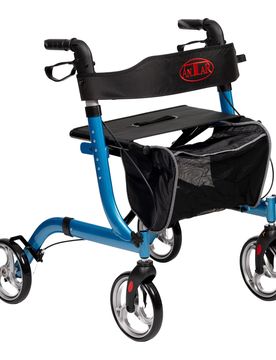 Rollator AT51046 blau schwarz