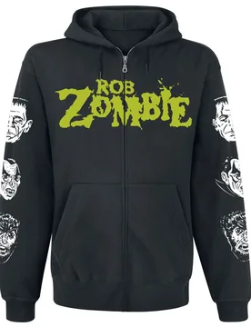 Kapuzenjacke - Die Twice - M bis 4XL - für Männer - Größe L - schwarz - Lizenziertes Merchandise! - Männer - male - Rob Zombie - FashionsVida