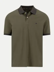 Poloshirt mit Kontrastdetails Grün L