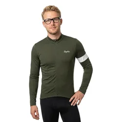 Maglia A Maniche Lunghe Core Thermal Dark Green / White