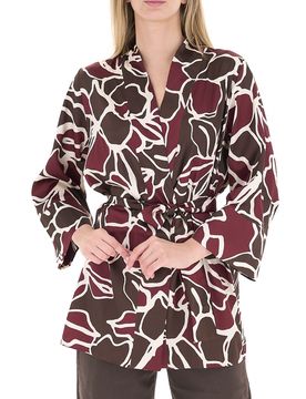 Kimono con cintura MARRONE 46