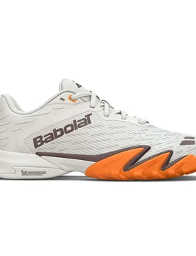 Premura 3 Padel Shoes Cream / Orange UK 7.5 - Babolat - FashionsVida