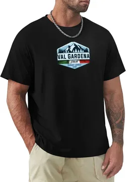 Val Gardena Italy Italia Ski Skiing Sticker T-Shirt Basic Simple Casual Short Sleeve Tee - Aliexpress - FashionsVida