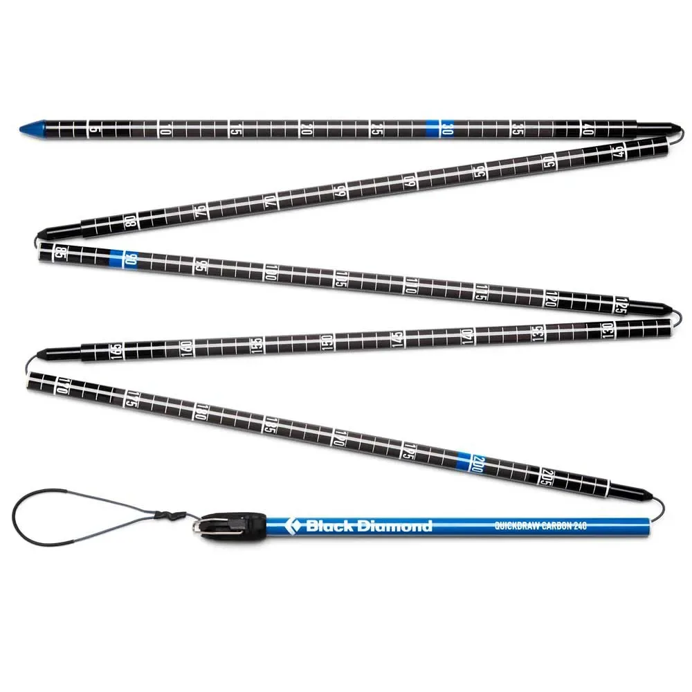 Sonde Quickdraw Carbon 240 Black / Blue One Size unisex - Black diamond - FashionsVida