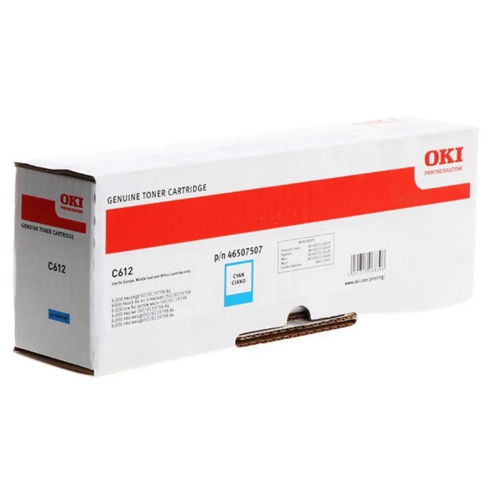 Toner C612 46507507 Cyan One Size unisex - OKI - FashionsVida