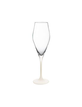 Juego de 4 copas de champán MANUFACTURE ROCK BLANC GLAS blanco