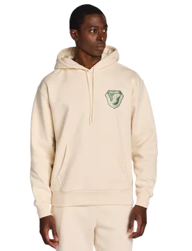 Badge Uomo - Felpe con cappuccio Beige - Taglia XXL - Pile di cotone XXL - LCKR - FashionsVida