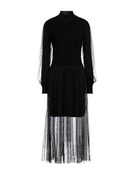 Midi-Kleid Damen Schwarz L,S,XL,XS,XXL Damen
