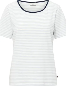 Cecilie Short Sleeve T-shirt Blue Pastel Stripe S Women - Redgreen - FashionsVida