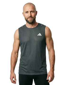 Maglietta Senza Maniche Adi365 Running Climacool+ Black / Grey Six XL