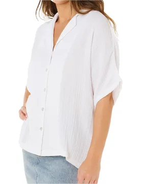 Premium surf camisa manga larga mujer Blanco (XS) - Rip curl - FashionsVida