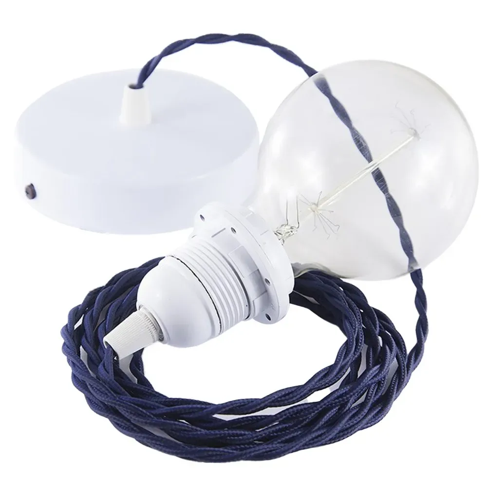 Cables Lampe Suspendue Pendel Pour Abat-jour Tm20 2 M Dark Blue / White One Size - Creative - FashionsVida