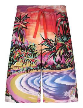 Bermuda con stampa grafica