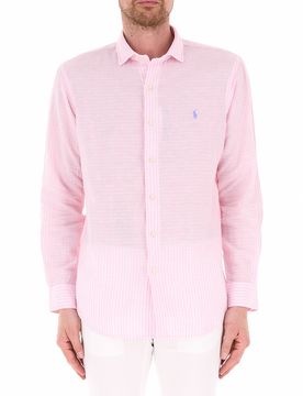 Camicia in lino POLO ROSA S