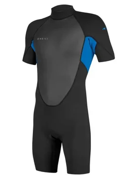 Shorty à Manches Courtes Avec Fermeture éclair Dans Le Dos Reactor-2 2 Mm Spring Black / Ocean M - O´neill Wetsuits - FashionsVida