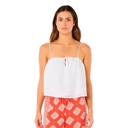 Blouse Sans Manches Oasis Broderie White XS