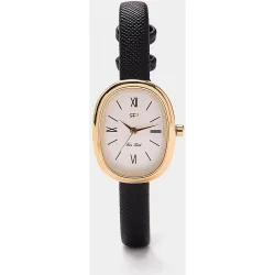 Reloj de mujer redondo con textura en liso